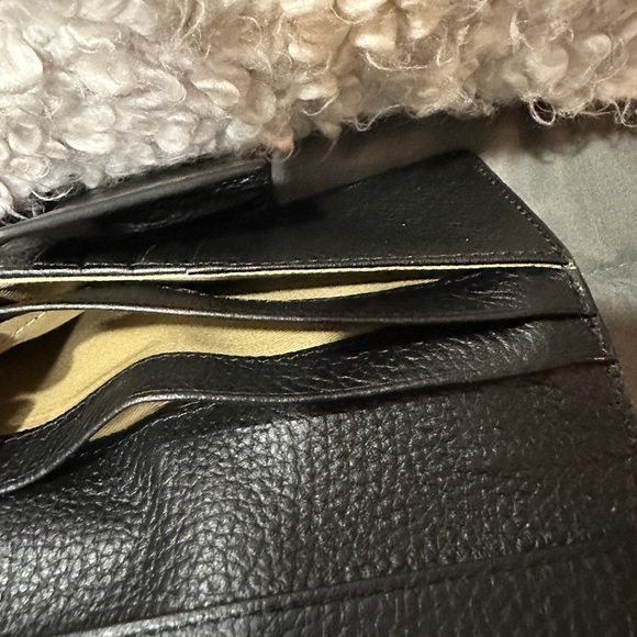 All Saint Stylish Black Pebbled Textured Wallet
with Removable Insert - Picture 12 of 13